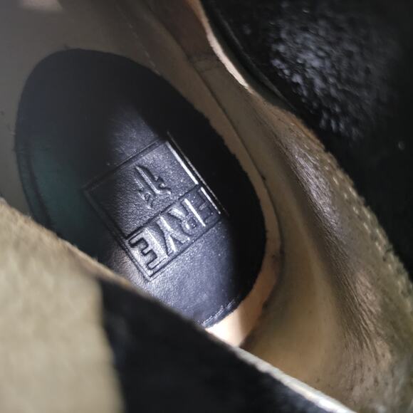 Frye Black Flat Jillian Pull On Tall Boot with Lace Detail, 7M - Picture 11 of 11